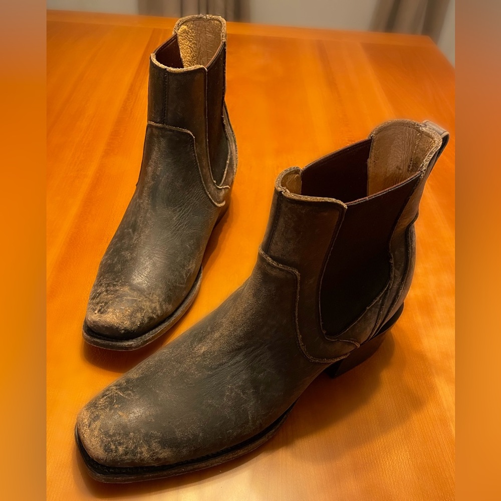 Moonshine Spirit by Brad Paisley Black Distressed Cowboy Boots from Boot Barn